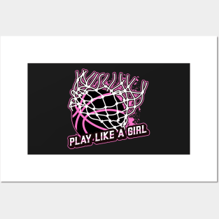 Play like a girl Posters and Art